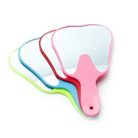 tooth-shaped handheld patient mirror