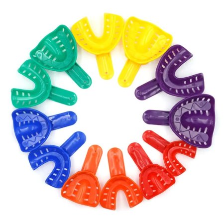 12pcs Dental Impression Trays Teeth Holder Trays Plastic